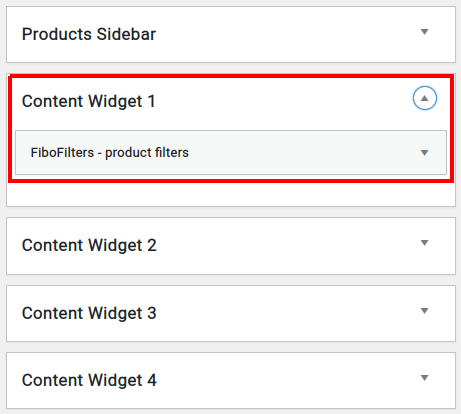 Avada content widget