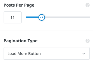 Avada post cards settings