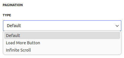 Select pagination type in Botiga theme