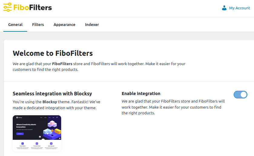 FiboFilters: integration with the Blocksy theme