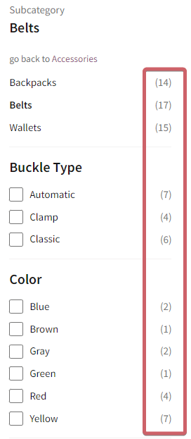 Counters with brackets