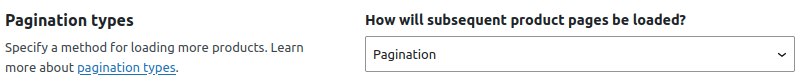 FiboFilters pagination types