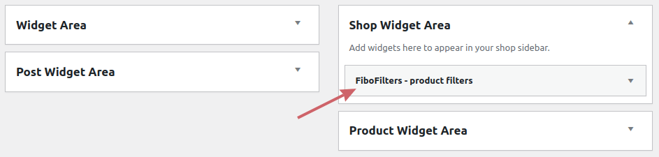 Add FiboFilters widget to Armania sidebar