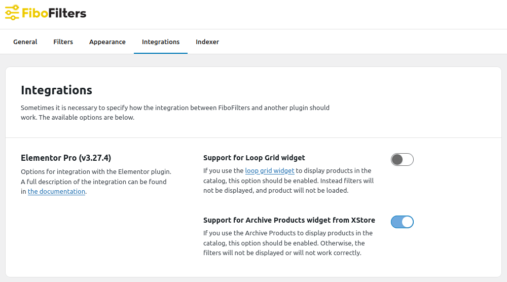 FiboFilters: enable integration with the XStore Elementor Archive Products widget