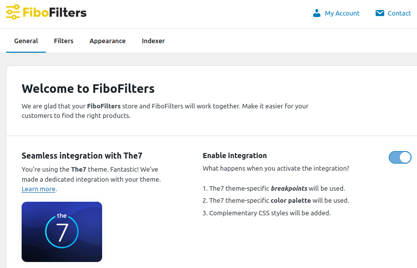 FiboFilters: enable integration with The7