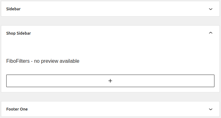Add FiboFilters to Neve sidebar widget area