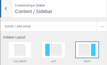 Set sidebar in Neve theme