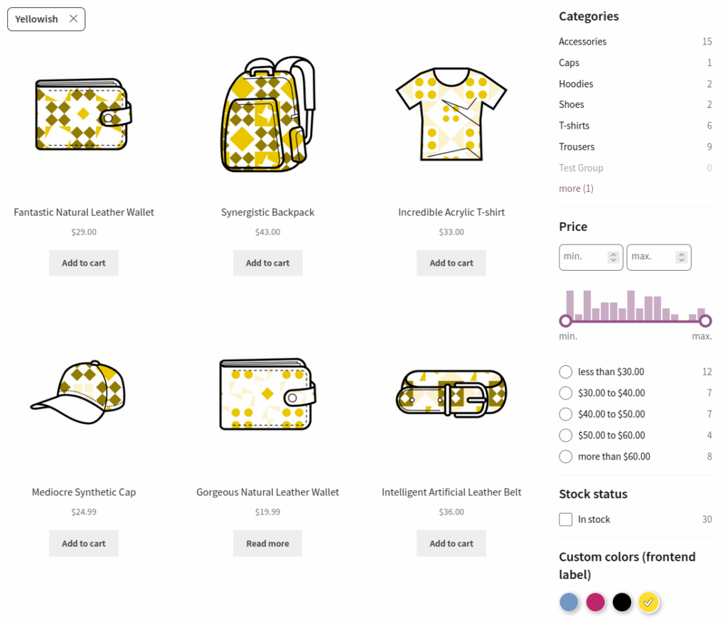 FiboFilters: grouping colors makes the filtering easier