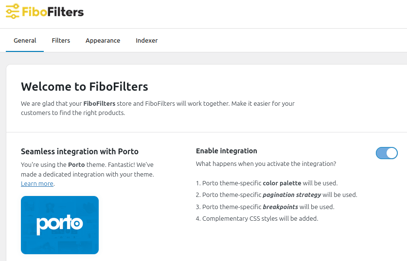 FiboFilters: enable integration with Porto theme