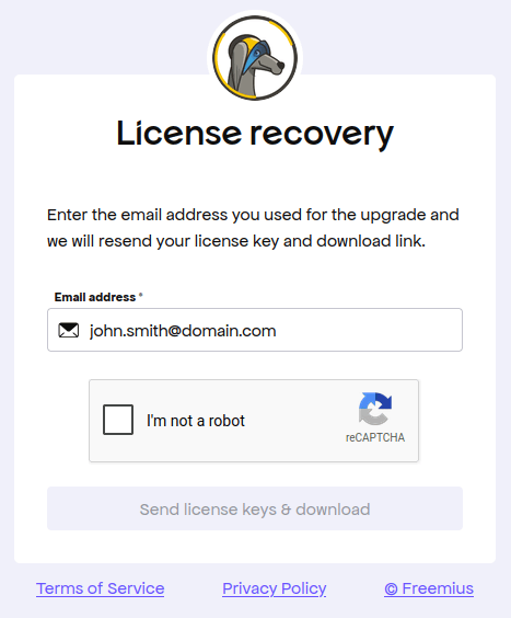 Recovering FiboFilters license and download links